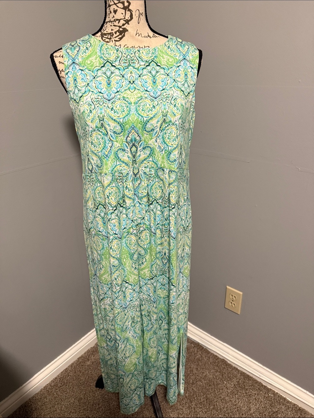 J•Jill Paisley Print Maxi Dress